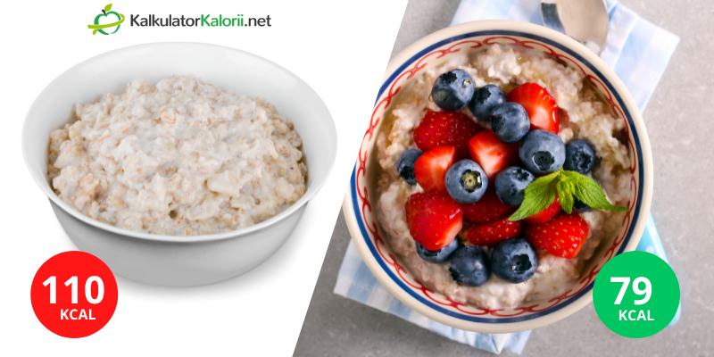 owsianka na diecie kcal